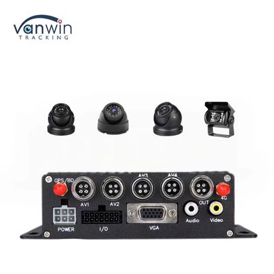 DC 12V 36V H.265 4CH HD 1080P Car Mobile DVR Dash Cam Recorder com transferência sem fio