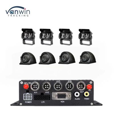 8CH 1080P H.265 HD GPS Vehicle Mobile DVR Recorder com saída de 12V 2.5A e 5V 2A