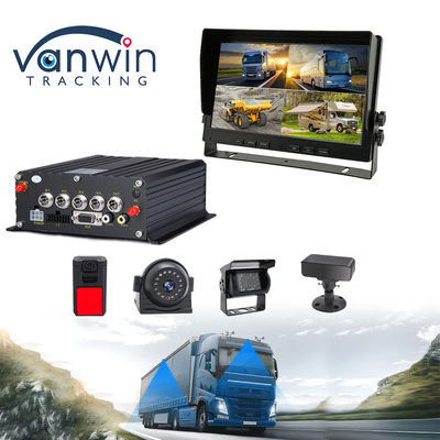 Veículo 1080P H.265 4CH SD Car Mobile DVR Dash Cam Record