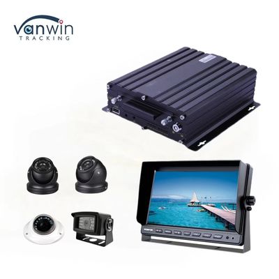 H.265 4CH HD Vehicle Mobile DVR 1080P AI Car Recorder com entrada de alarme entrada de velocidade de pulso