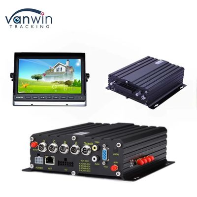H.265 4CH HD Vehicle Mobile DVR 1080P AI Car Recorder com entrada de alarme entrada de velocidade de pulso