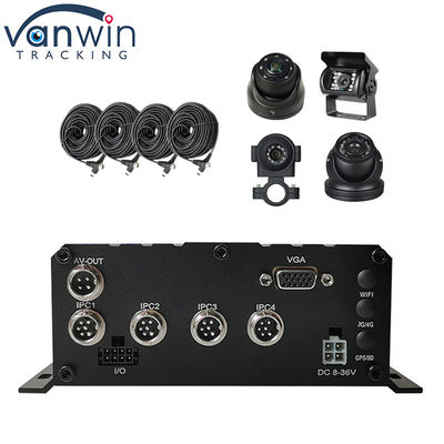 HD 1080P H.264 4 canais DVR móvel GPS WIFI Recorder de carro de ônibus