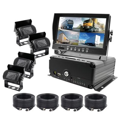 Automóvel Black Box Camera Automóvel DVR SIM Card SD Caminhão Instrumento de gravação de automóveis MDVR Câmeras dianteiras e traseiras utilizadas para caixa de ônibus
