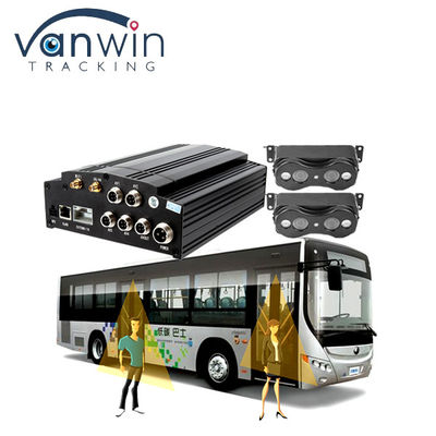 8CH 1080P Contador de passageiros MDVR para ônibus de 2 portas, sistema de contagem de passageiros de ônibus de alta precisão