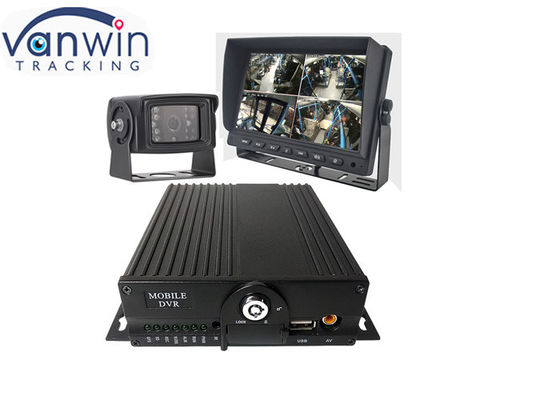 Cartão de armazenamento de carro AHD 1080P 4CH Disco rígido DVR móvel Monitor de vídeo de alta definição