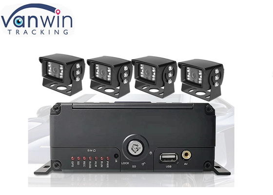 Cartão de armazenamento de carro AHD 1080P 4CH Disco rígido DVR móvel Monitor de vídeo de alta definição