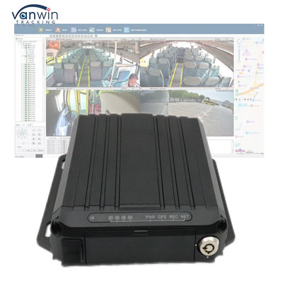 4G Online Video Tracking GPS DVR móvel 1080p SD Card 4 Canal SIM Card GPS Veículo Câmera de vigilância
