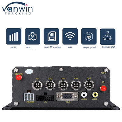 4G GPS WIFI Dual SD Card 4 Channel MDVR 1080P HDD AI DVR para ônibus Carros Floklift