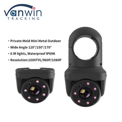 Mini AHD 6 luzes IR IP69K Waterproof Car Dome Camera para caminhão de ônibus com supervisão noturna