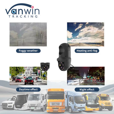 Mini AHD 6 luzes IR IP69K Waterproof Car Dome Camera para caminhão de ônibus com supervisão noturna