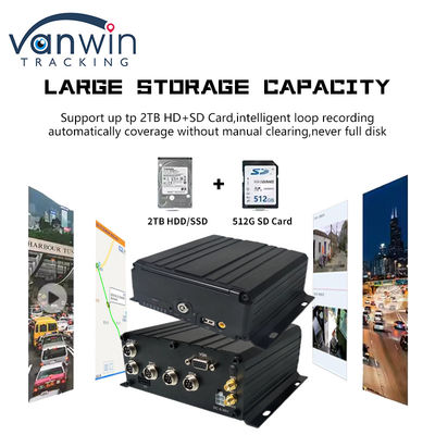 8 canais 1080P AHD DVR móvel de veículo CCTV MDVR 2TB HDD para ônibus de caminhão-taxi