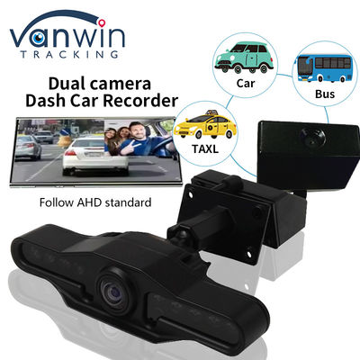 2 câmeras lente 2,9 polegadas AHD Dash Cam Recorder com Super Wide Angle Dual Lens Video Recorder