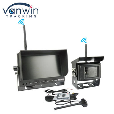 Sistema de câmera digital sem fio AHD de 7 polegadas para caminhão câmera traseira de carro Kit de monitoramento de carro TFT sem fio