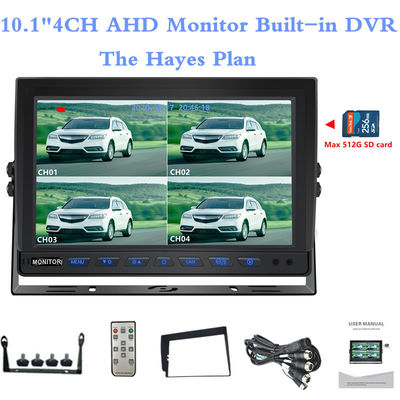 10.1 polegadas AHD Quadripation Monitor Monitor de bordo