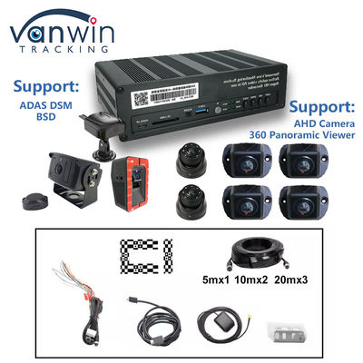 8 CH 4G 360 MDVR de visualização panorâmica com AI ADAS DSM BSD Vista panorâmica Sistema de câmera DVR de veículos automóveis