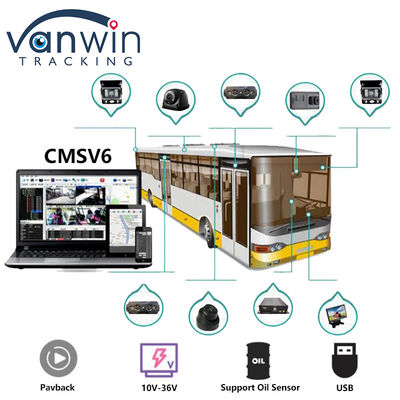 4CH Dual SD Card GPS MDVR Camera com 4G WiFi Mobile DVR Sistema de Segurança de Ônibus Escolar