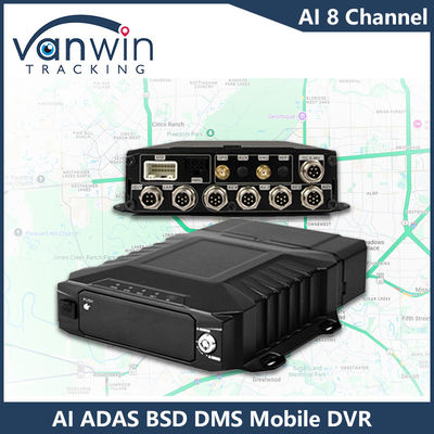 H.265 8CH HDD DVR Móvel Avançado Condução DSM ADAS BSD AI Sistema de Monitoramento de Sensor Pedestre