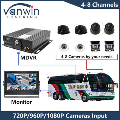 AHD 8CH HDD Remote Control Mobile DVR 1080P 4g Função GPS Monitoramento de Segurança do Veículo Cmsv6 MDVR