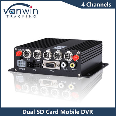 4CH HD Câmeras de carro Dual SD Card DVR móvel 4G GPS 1080P MDVR H.265 gravador de vídeo