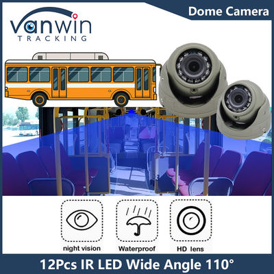 Câmera montada no veículo Full HD 1080P Visão noturna 2.8mm lente Cúpula de ângulo largo Câmera
