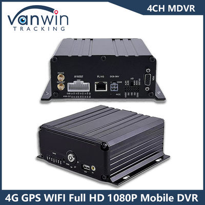 4CH GPS 4G WiFi Mobile DVR Full HD 1080P Car Camera HDD Mdvr Para ônibus Van Veículo de caminhão
