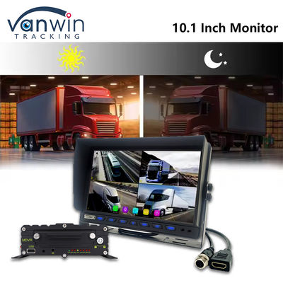 10.1 polegada AHD Car Screen Display 8CH MDVR Camera 1080P Color TFT Car Monitor Systems