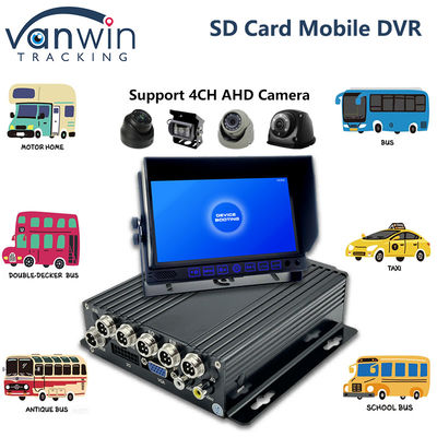 Mini Size Adicionar Msata SSD suportado 4CH DVR móvel 4G Veículo GPS rastreamento MDVR