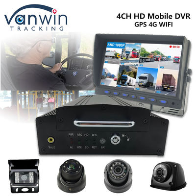 4 canais HDD SSD DVR móvel 1080P 4G WiFi GPS MDVR Veículo Câmera Automóvel Sistema de CCTV
