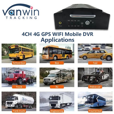 4 canais HDD SSD DVR móvel 1080P 4G WiFi GPS MDVR Veículo Câmera Automóvel Sistema de CCTV