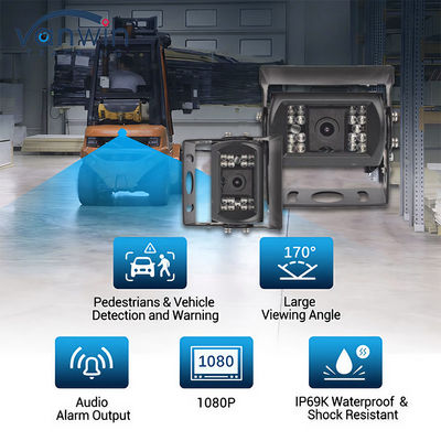 IP69 AHD 170° Wide Angle Car Camera Veículo de segurança Câmera de vigilância de vídeo para soluções de vídeo móvel