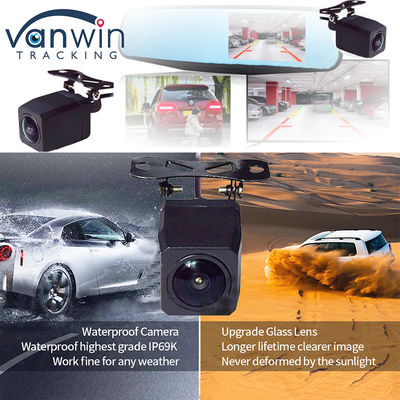 170 graus IP69K Câmera de visão traseira de carro Full HD Visão noturna CCD Câmera traseira de carro