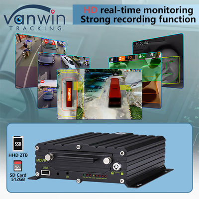 8CH AI BSD ADAS DMS MDVR System HD 1080P HDD DVR móvel com função 4G GPS WIFI