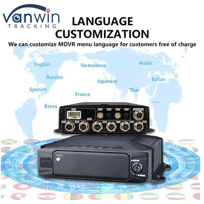 8CH 1080P AHD HDD Mobile DVR Com 4G GPS MDVR Recorder Truck Security Monitor Alarm System
