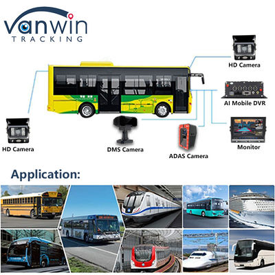 4CH 5G CMSV6 Sistema DVR móvel AI com GPS ADAS BSD DMS H.265 MDVR para monitor de CCTV de carro