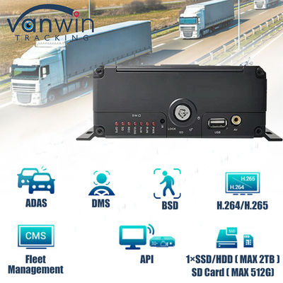 4CH 1080P AI Função DVR móvel ADAS DMS Kit DVR 4G GPS SD HDD MDVR Sistemas Veículo