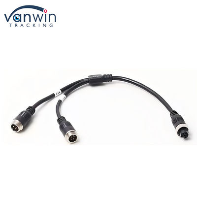 Cable de adaptador de aviação 6 pin feminina para dupla 4P masculina para sistema de segurança do veículo