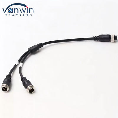 Cable de adaptador de aviação 6 pin feminina para dupla 4P masculina para sistema de segurança do veículo