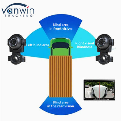 AHD 1080P IP69K Câmera de visão lateral com visão noturna Câmera de vigilância de veículos para ônibus e caminhões