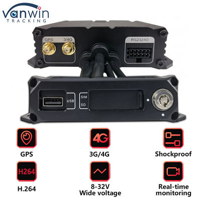 4CH Dual SD Card Mobile DVR Mini Size Car Black Box no Veículo CCTV 4G GPS MDVR