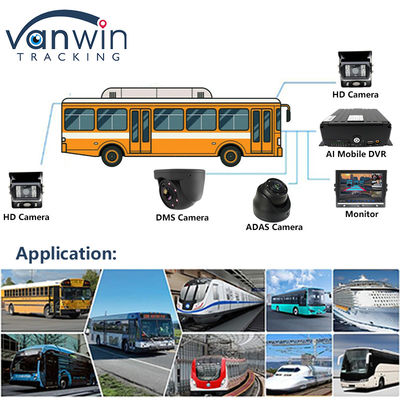 Full HD 1080P 8CH DVR móvel H.265 CMSV6 Motorista de ônibus 4G Wifi MDVR Câmera de carro ônibus caminhão
