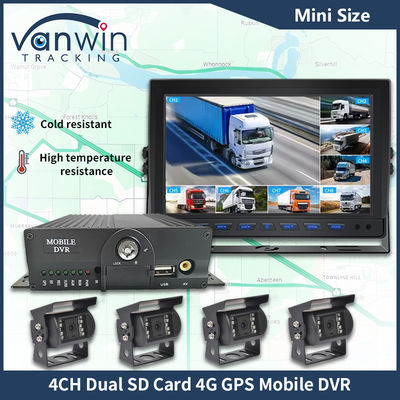 H.265 4CH Full HD Mobile DVR Live Stream Blackbox Recorder 4G Wifi GPS CCTV de veículo