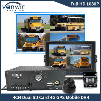 H.265 4CH Full HD Mobile DVR Live Stream Blackbox Recorder 4G Wifi GPS CCTV de veículo