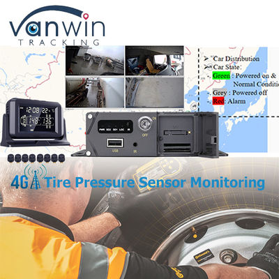 4CH 8CH SD Mdvr Monitoramento da pressão dos pneus e do combustível