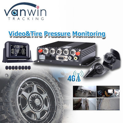4CH 8CH SD Mdvr Monitoramento da pressão dos pneus e do combustível