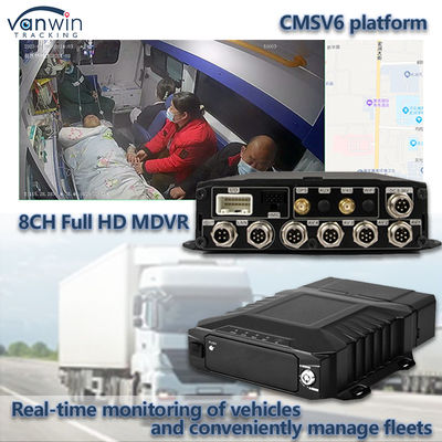 8CH Video vigilância HDD DVR móvel com 4G GPS WIFI MDVR para monitoramento em tempo real