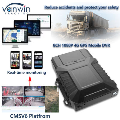 8CH Video vigilância HDD DVR móvel com 4G GPS WIFI MDVR para monitoramento em tempo real
