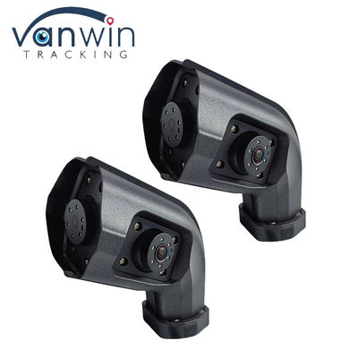 AHD Dual Lens à prova d'água Visão noturna Câmera lateral cega Câmera de caminhão pesado Grande ângulo 170 graus Câmera de visão traseira