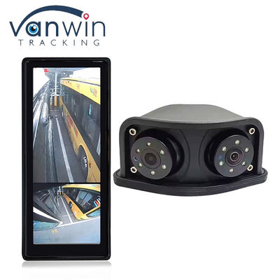 HD IR Visão Noturna À Índia 1080P Dupla Lente Vista Lateral Área Cegada Visão Retrô Espelho Visão Retrô Câmera de Backup para ônibus