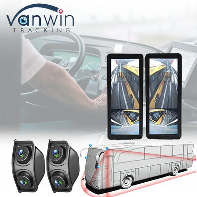 HD IR Visão Noturna À Índia 1080P Dupla Lente Vista Lateral Área Cegada Visão Retrô Espelho Visão Retrô Câmera de Backup para ônibus