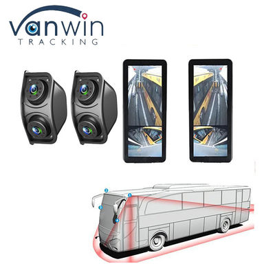 HD IR Visão Noturna À Índia 1080P Dupla Lente Vista Lateral Área Cegada Visão Retrô Espelho Visão Retrô Câmera de Backup para ônibus
